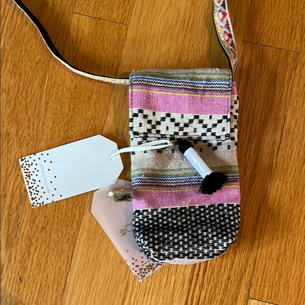 Chic Multicolor Crossbody Bag- perfect for phone